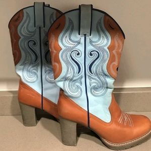 Roper high heeled cowboy boots